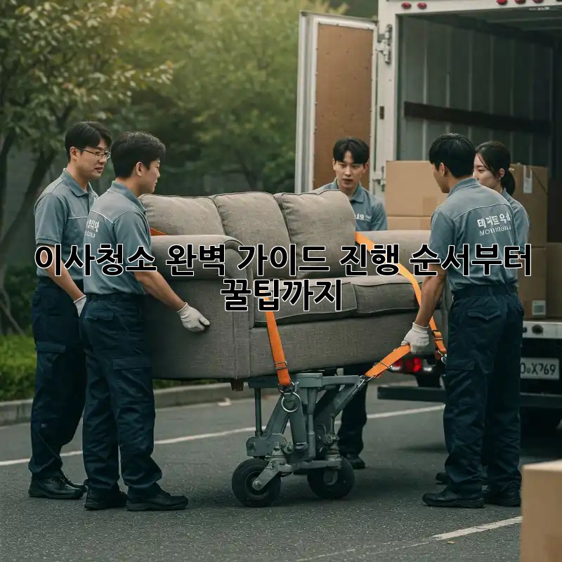 이사청소, 완벽 가이드: 진행 순서부터 꿀팁까지!