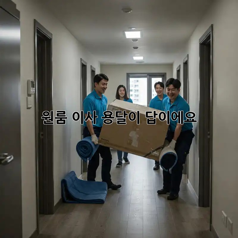 원룸 이사, 용달이 답이에요!