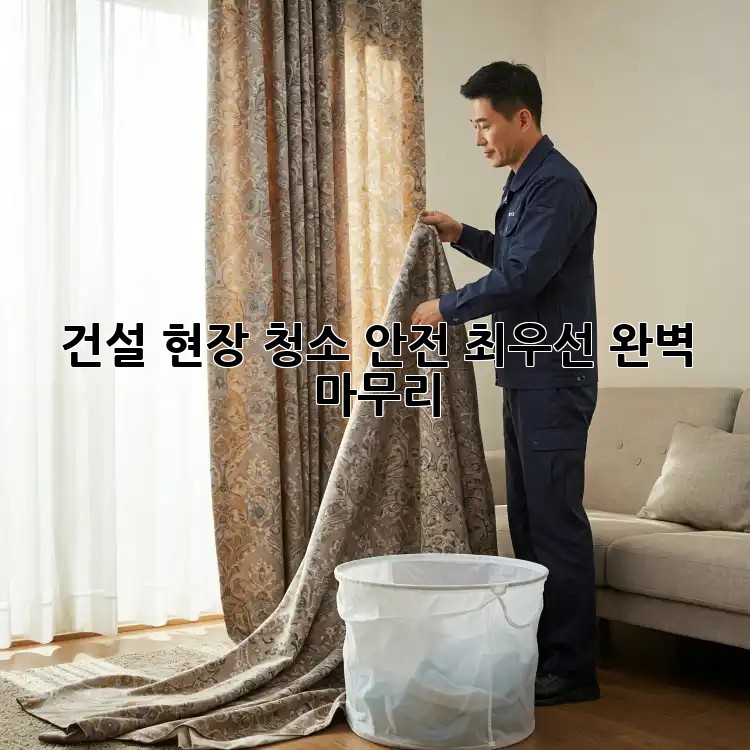 건설 현장 청소: 안전 최우선, 완벽 마무리