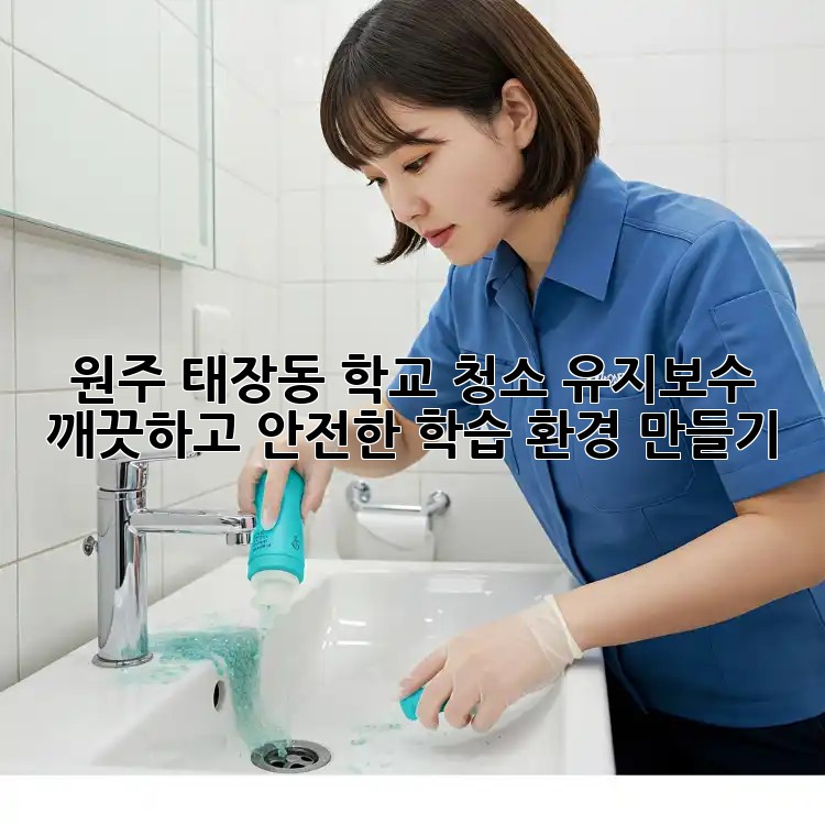 원주 태장동 학교 청소 유지보수: 깨끗하고 안전한 학습 환경 만들기