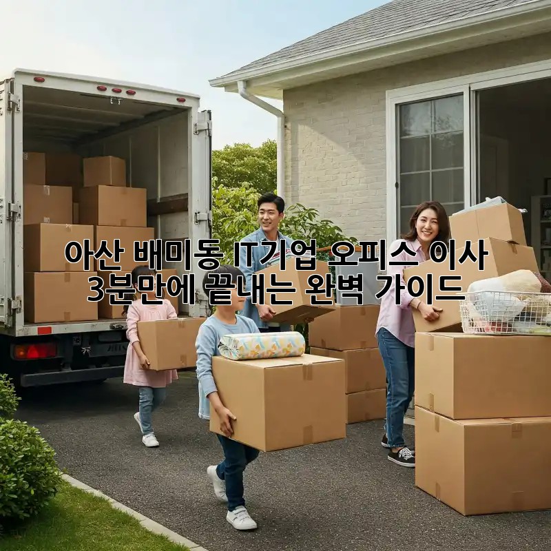아산 배미동 IT기업 오피스 이사, 3분만에 끝내는 완벽 가이드