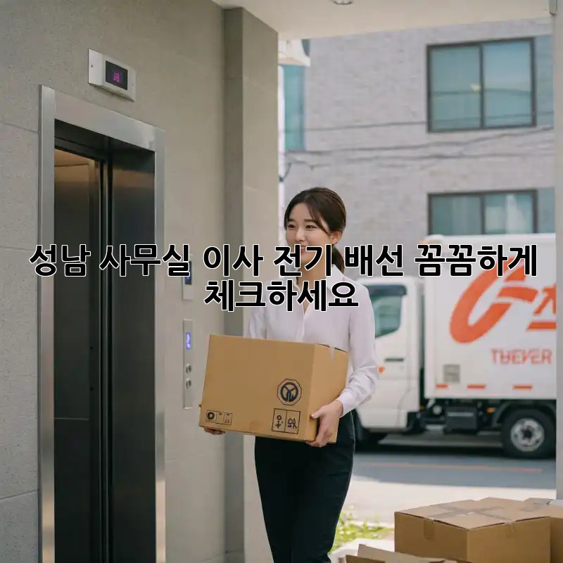 성남 사무실 이사? 전기 배선 꼼꼼하게 체크하세요!