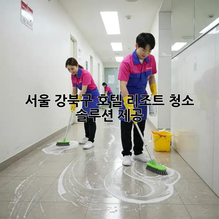 서울 강북구 호텔, 리조트 청소 솔루션 제공