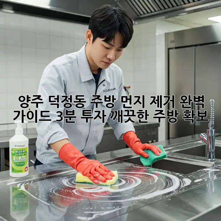 양주 덕정동 주방 먼지 제거 완벽 가이드: 3분 투자, 깨끗한 주방 확보!