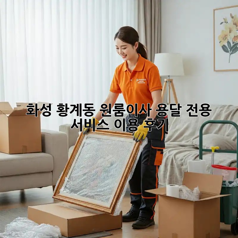 화성 황계동 원룸이사? 용달 전용 서비스 이용 후기