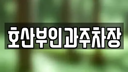 호산부인과주차장