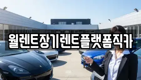 월렌트장기렌트플랫폼직카
