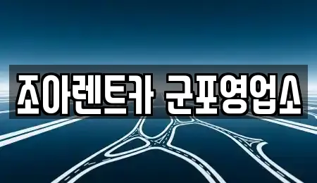 렌트카 전문 업체 TOP 15곳 (경기 군포시)