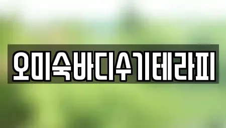 오미숙바디수기테라피