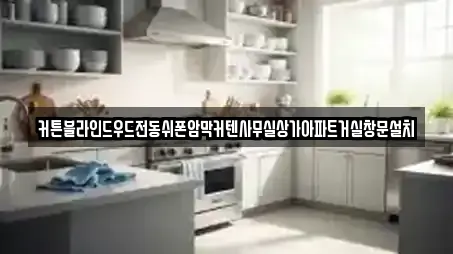 커튼블라인드우드전동쉬폰암막커텐사무실상가아파트거실창문설치