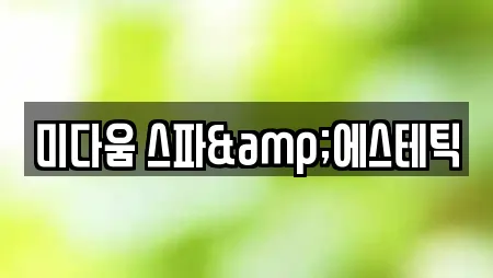 미다움 스파&에스테틱