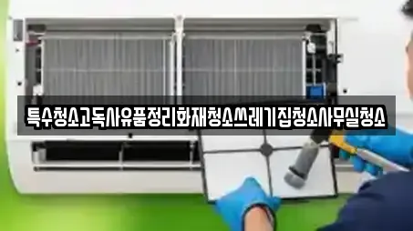 특수청소고독사유품정리화재청소쓰레기집청소사무실청소