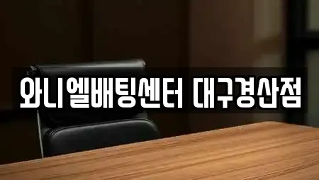 와니엘배팅센터 대구경산점