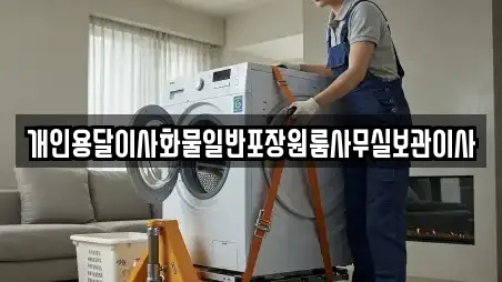 개인용달이사화물일반포장원룸사무실보관이사