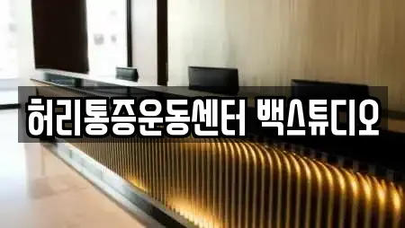 허리통증운동센터 백스튜디오