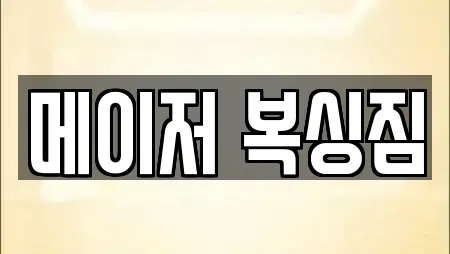 메이저 복싱짐