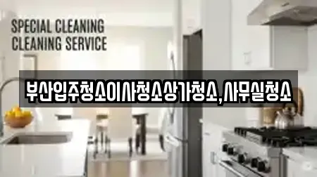 부산입주청소이사청소상가청소,사무실청소