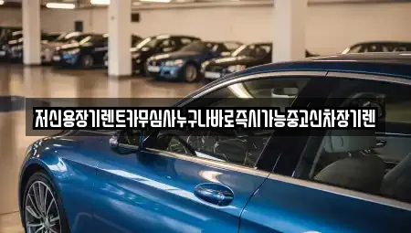저신용장기렌트카무심사누구나바로즉시가능중고신차장기렌