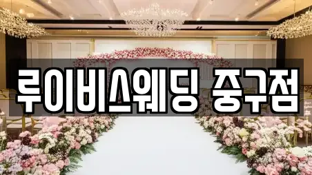 루이비스웨딩 중구점