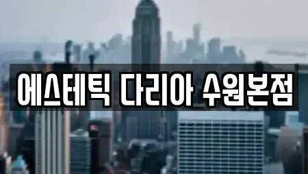 에스테틱 다리아 수원본점