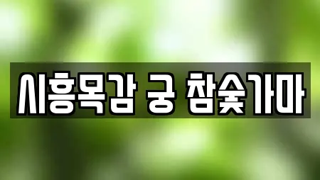 시흥목감 궁 참숯가마