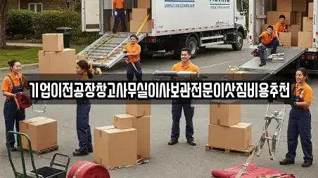 기업이전공장창고사무실이사보관전문이삿짐비용추천