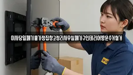 이사당일폐기물가정집창고정리사무실폐가구인테리어방문수거철거