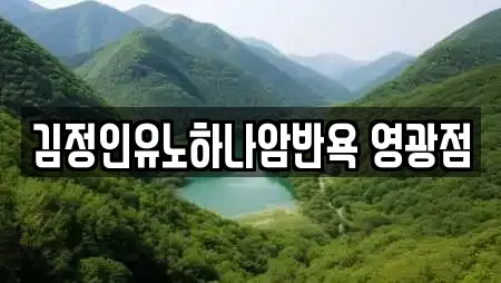 김정인유노하나암반욕 영광점