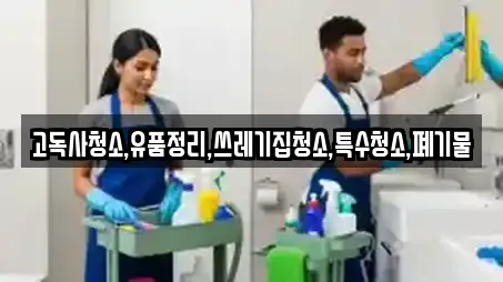 고독사청소,유품정리,쓰레기집청소,특수청소,폐기물