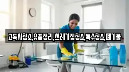 고독사청소,유품정리,쓰레기집청소,특수청소,폐기물