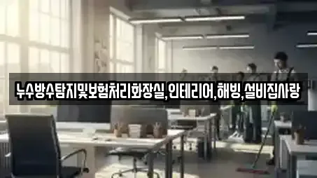 누수방수탐지및보험처리화장실,인테리어,해빙,설비집사랑