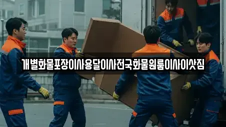 개별화물포장이사용달이사전국화물원룸이사이삿짐