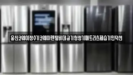 웅진코웨이정수기코웨이렌탈비데공기청정기매트리스제습기인덕션
