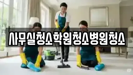 사무실청소학원청소병원청소