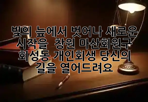 빚의 늪에서 벗어나 새로운 시작을 🌈 창원 마산회원구 회성동 개인회생, 당신의 길을 열어드려요!