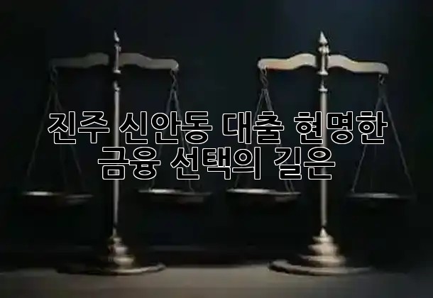 진주 신안동 대출, 현명한 금융 선택의 길은? 💡