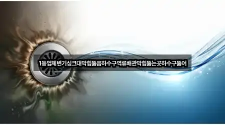 1등업체변기싱크대막힘뚫음하수구역류배관막힘뚫는곳하수구뚫어