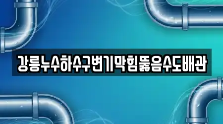 강릉누수하수구변기막힘뚫음수도배관