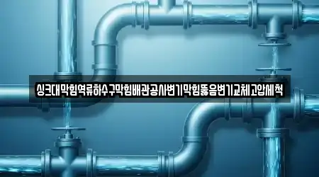 싱크대막힘역류하수구막힘배관공사변기막힘뚫음변기교체고압세척