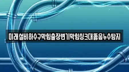 강원특별자치도 강릉시 명주동 변기막힘,싱크대막힘,싱크대뚫음,하수구막힘,누수 8곳 확인