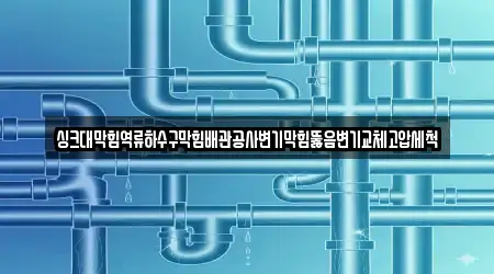 싱크대막힘역류하수구막힘배관공사변기막힘뚫음변기교체고압세척