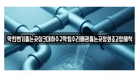 막힌변기뚫는곳싱크대하수구막힘수리배관뚫는곳정화조고압세척