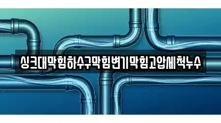싱크대막힘하수구막힘변기막힘고압세척누수