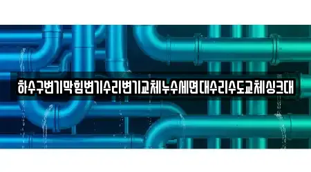하수구변기막힘변기수리변기교체누수세면대수리수도교체싱크대