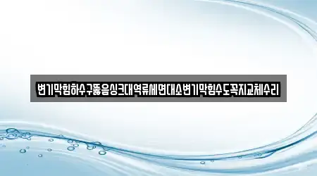 변기막힘하수구뚫음싱크대역류세면대소변기막힘수도꼭지교체수리