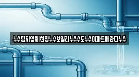누수탐지업체천장누수보일러누수수도누수아파트베란다누수