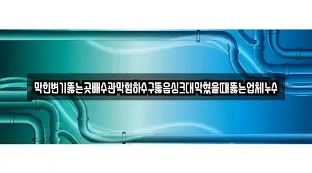 막힌변기뚫는곳배수관막힘하수구뚫음싱크대막혔을때뚫는업체누수