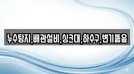 누수탐지,배관설비,싱크대,하수구,변기뚫음