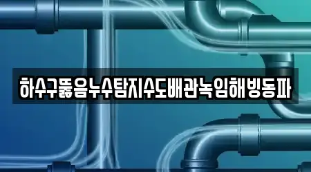 하수구뚫음누수탐지수도배관녹임해빙동파