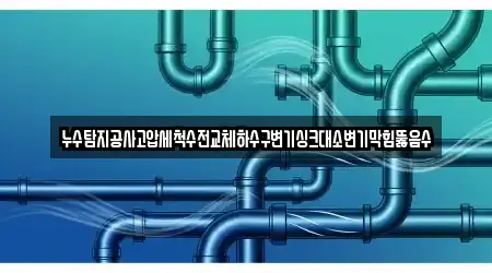 누수탐지공사고압세척수전교체하수구변기싱크대소변기막힘뚫음수
